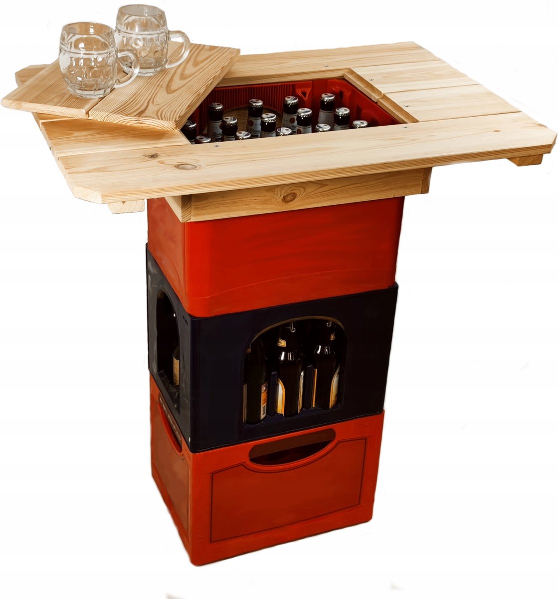 Luxe Tafelblad voor Bierkrat - Bier Salontafel - Statafel